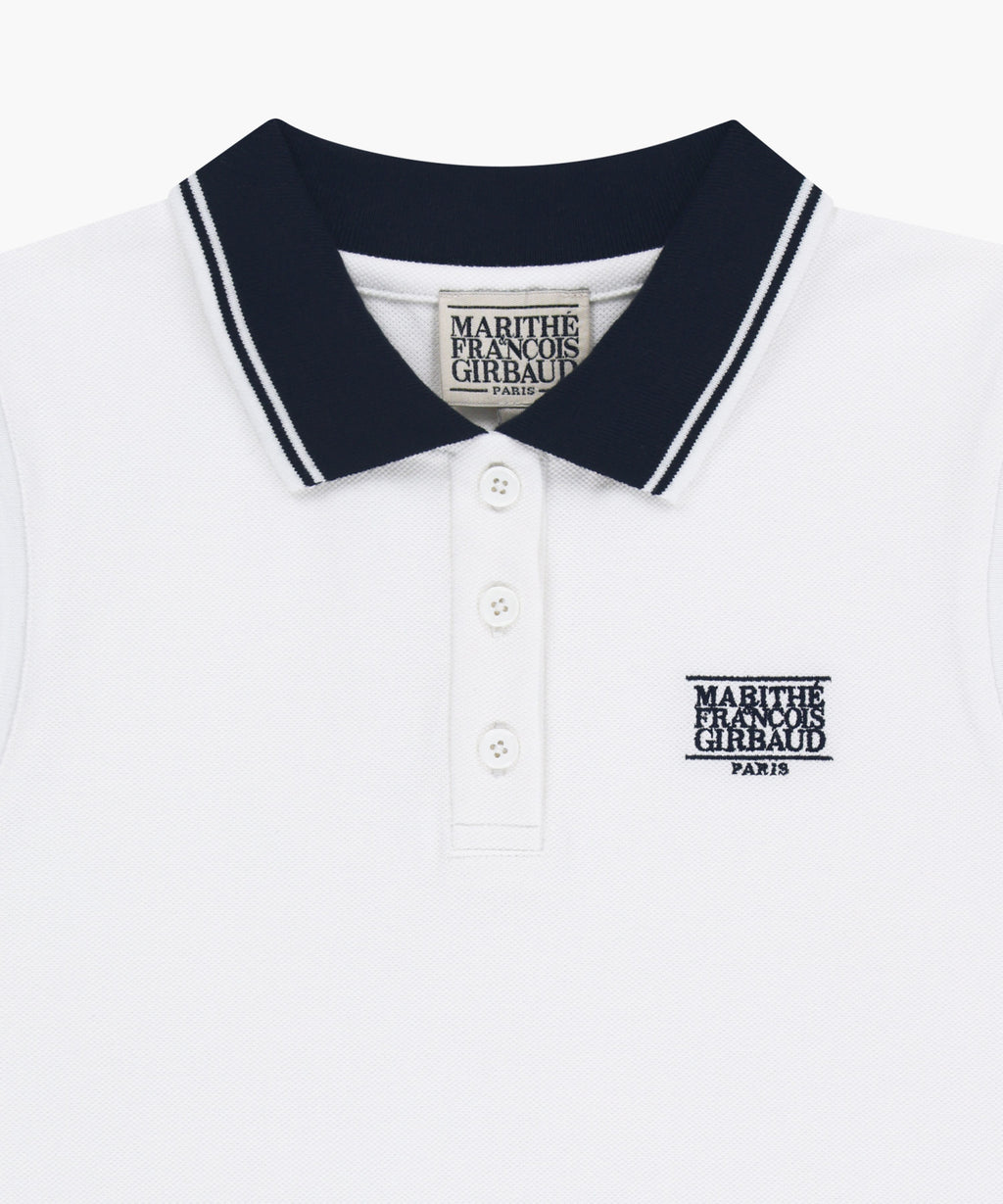 Marithe & Francois Girbaud - Small Classic Logo Pk Collar Sleeveless (White) product image 8 | TRAB K-Fashion Australia