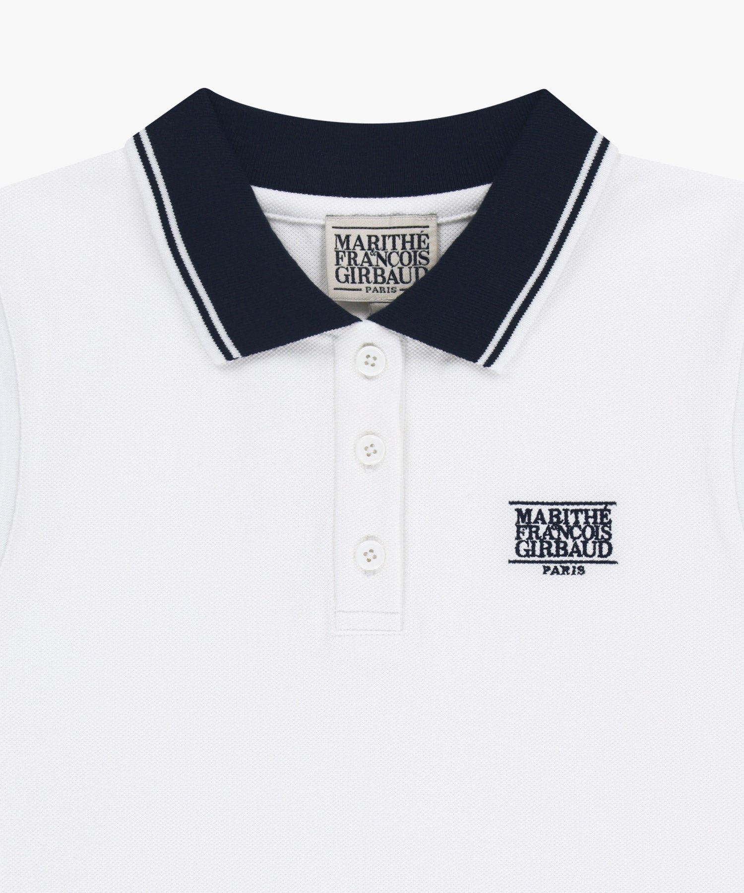 Marithe & Francois Girbaud - Small Classic Logo Pk Collar Sleeveless (White) product image 8 | TRAB K-Fashion Australia