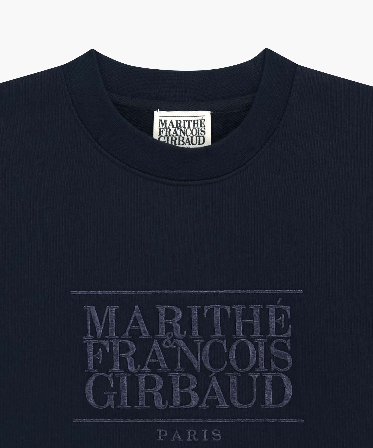 Marithe & Francois Girbaud - Classic Logo Crop Sweatshirt (Navy) product image 8 | TRAB K-Fashion Australia