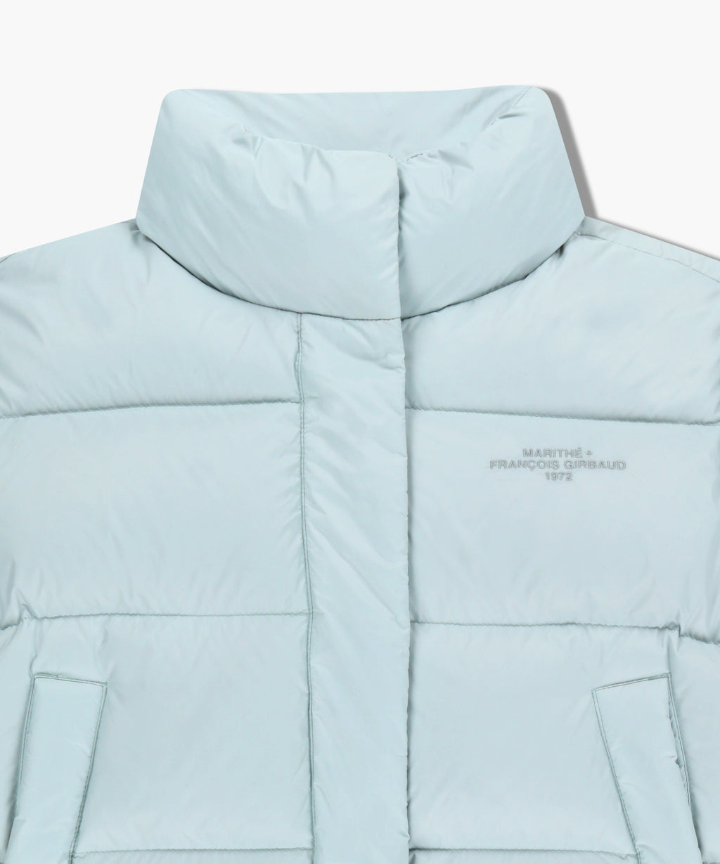 Marithe & Francois Girbaud - Basic Crop Down Jacket (Mint Gray) product image 8 | TRAB K-Fashion Australia