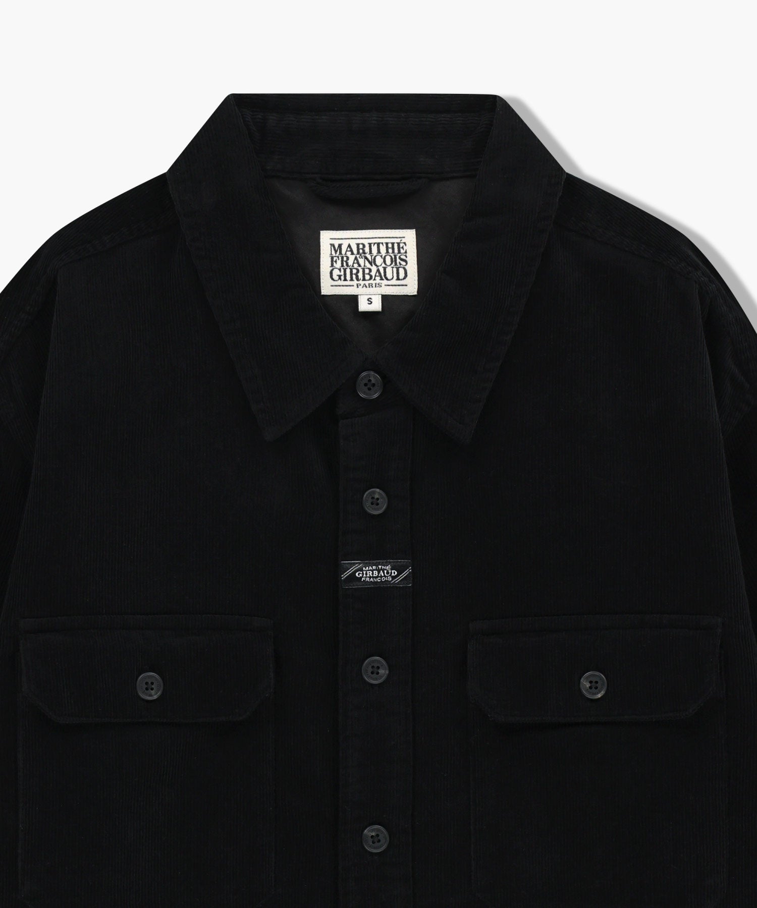 Marithe & Francois Girbaud - Classic Corduroy Shirt (Black) product image 8 | TRAB K-Fashion Australia