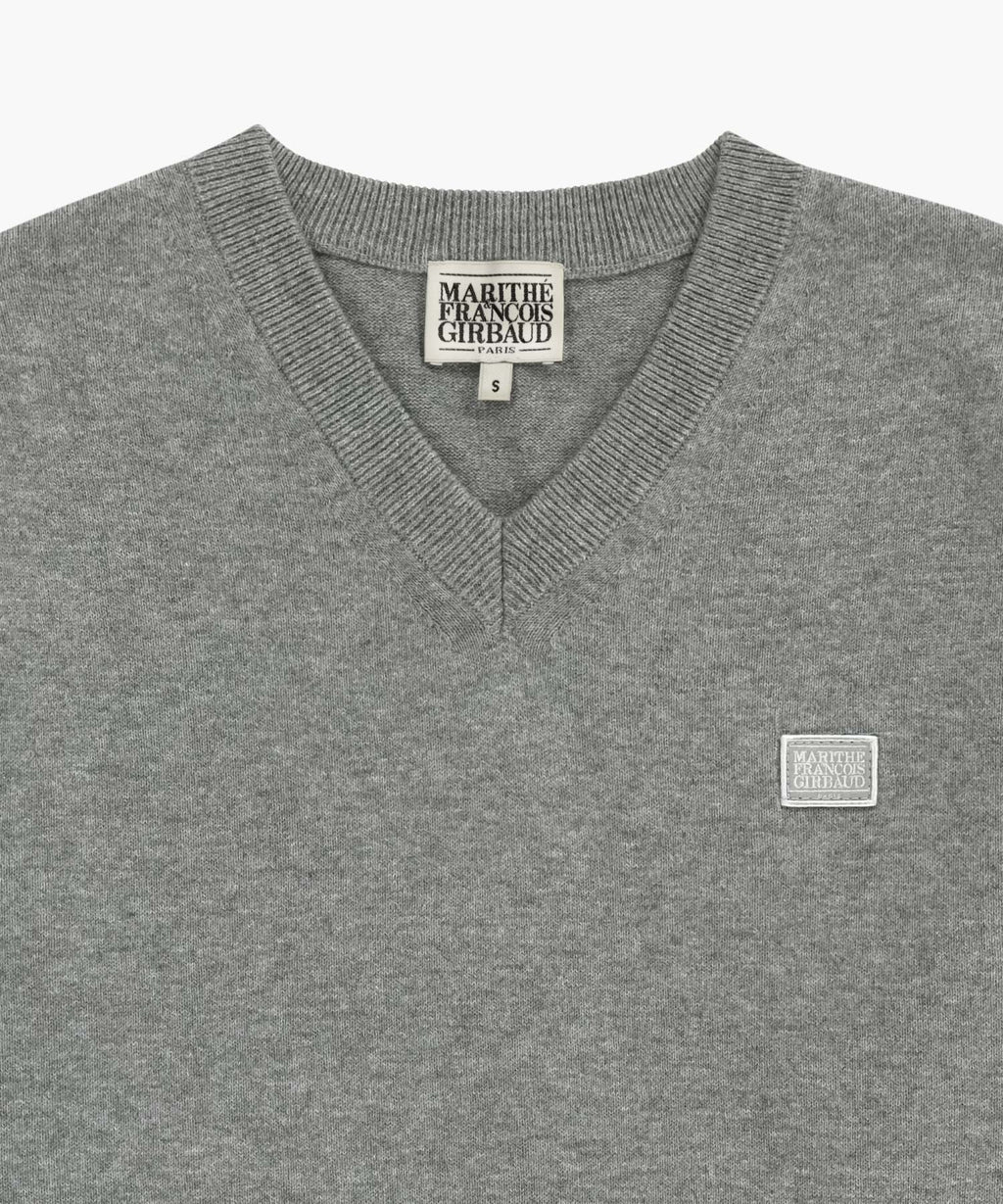 Marithe & Francois Girbaud - V-neck Knit Pullover (Heather Gray) product image 12 | TRAB K-Fashion Australia