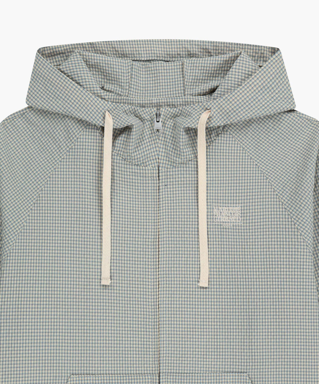Marithe & Francois Girbaud - Classic Logo Hooded Pattern Jacket (Check) product image 8 | TRAB K-Fashion Australia