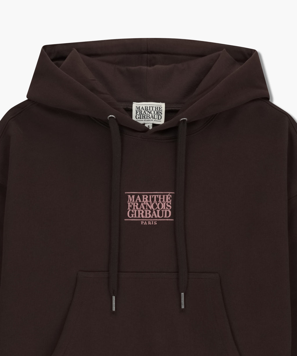 Marithe & Francois Girbaud - Small Classic Logo Crop Hoodie (Brown) product image 8 | TRAB K-Fashion Australia
