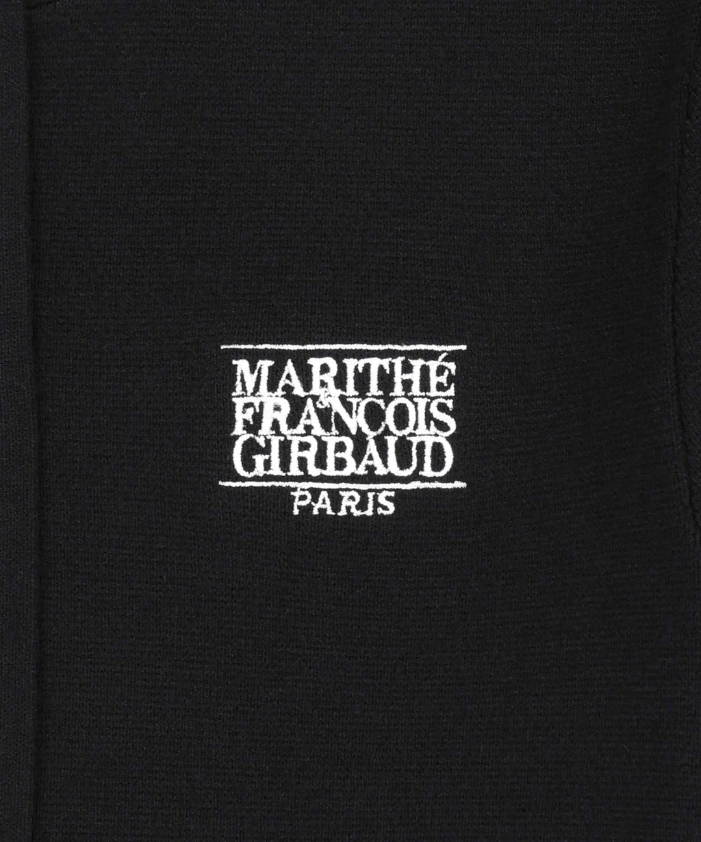 Marithe & Francois Girbaud - Small Classic Logo Crop Knit Hoodie Zipup (Black) product image 8 | TRAB K-Fashion Australia