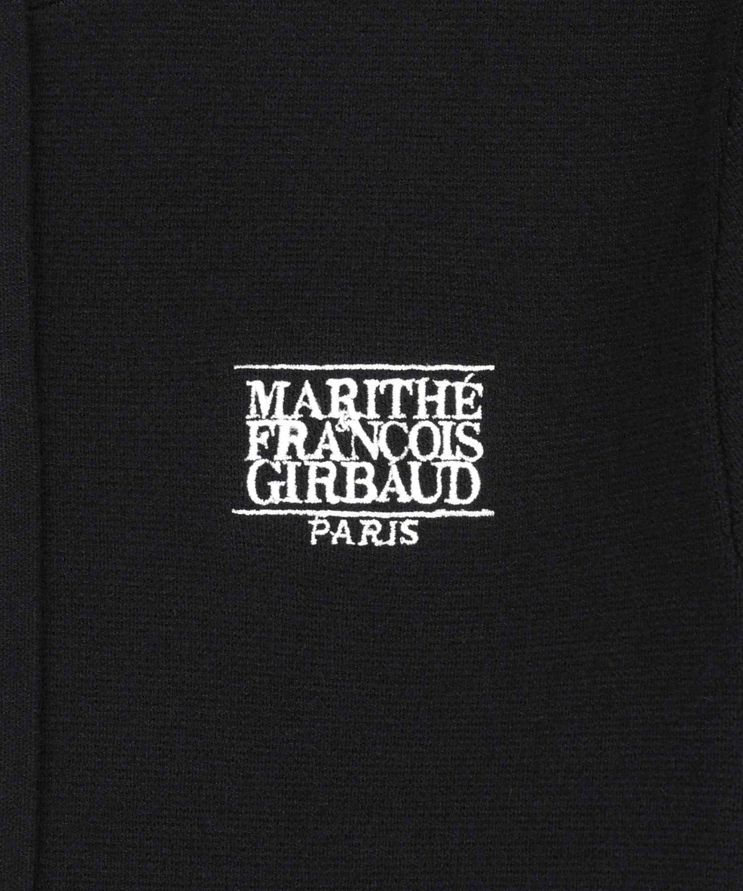 Marithe & Francois Girbaud - Small Classic Logo Crop Knit Hoodie Zipup (Black) product image 8 | TRAB K-Fashion Australia