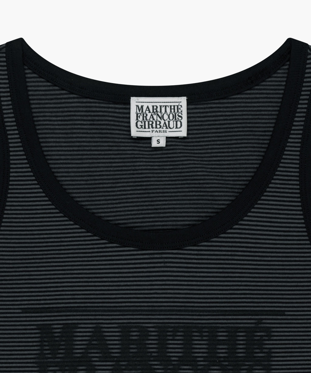 Marithe & Francois Girbaud - Shadow Classic Logo Sleeveless (Charcoal) product image 8 | TRAB K-Fashion Australia