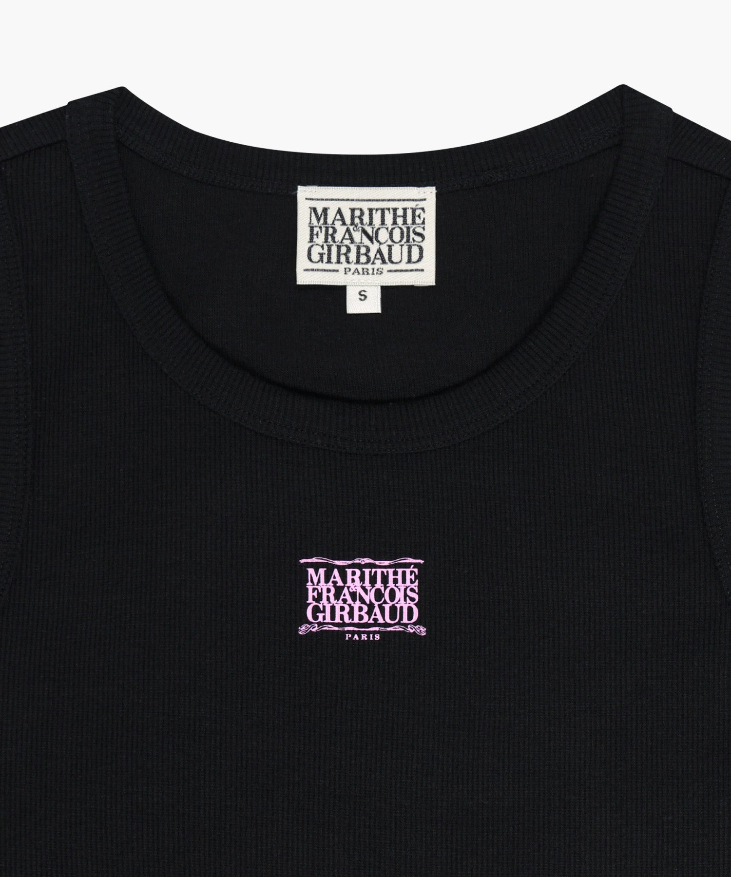 Marithe & Francois Girbaud - [Pre-order – Ships 21 Jul] Ribbon Classic Logo Sleeveless (Black) product image 8 | TRAB K-Fashion Australia