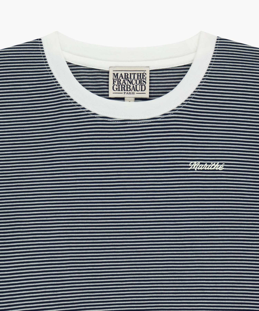 Marithe & Francois Girbaud - Ringer Stripe Long Sleeve Tee (Navy) product image 8 | TRAB K-Fashion Australia
