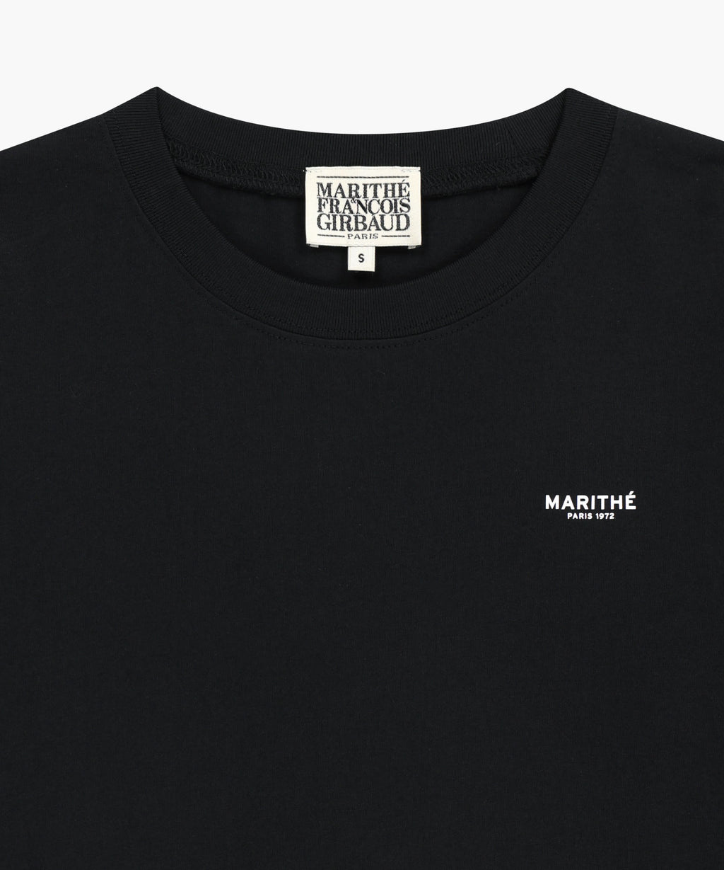 Marithe & Francois Girbaud - Regular Logo Long Sleeve Tee (Black) product image 8 | TRAB K-Fashion Australia