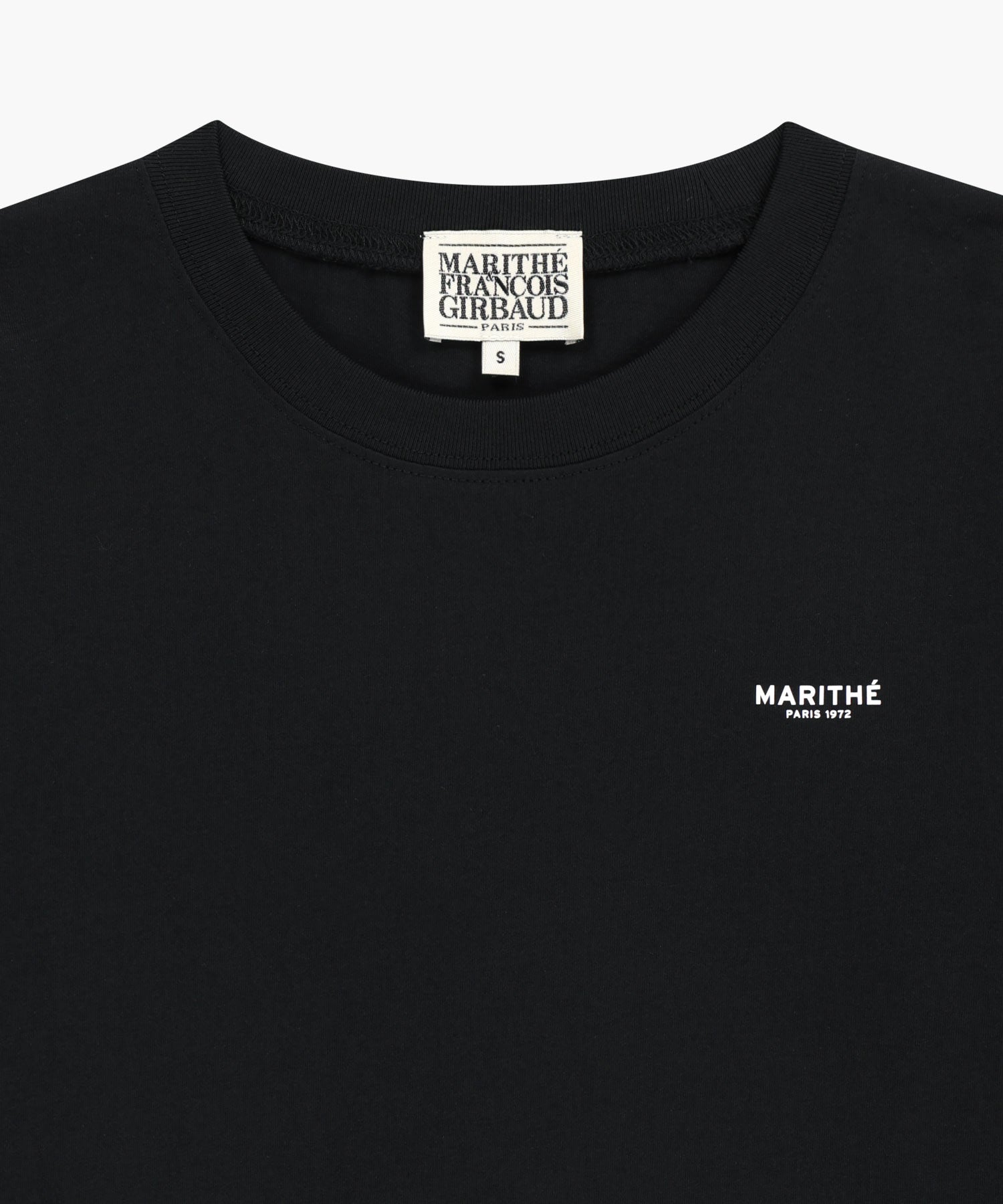 Marithe & Francois Girbaud - Regular Logo Long Sleeve Tee (Black) product image 8 | TRAB K-Fashion Australia