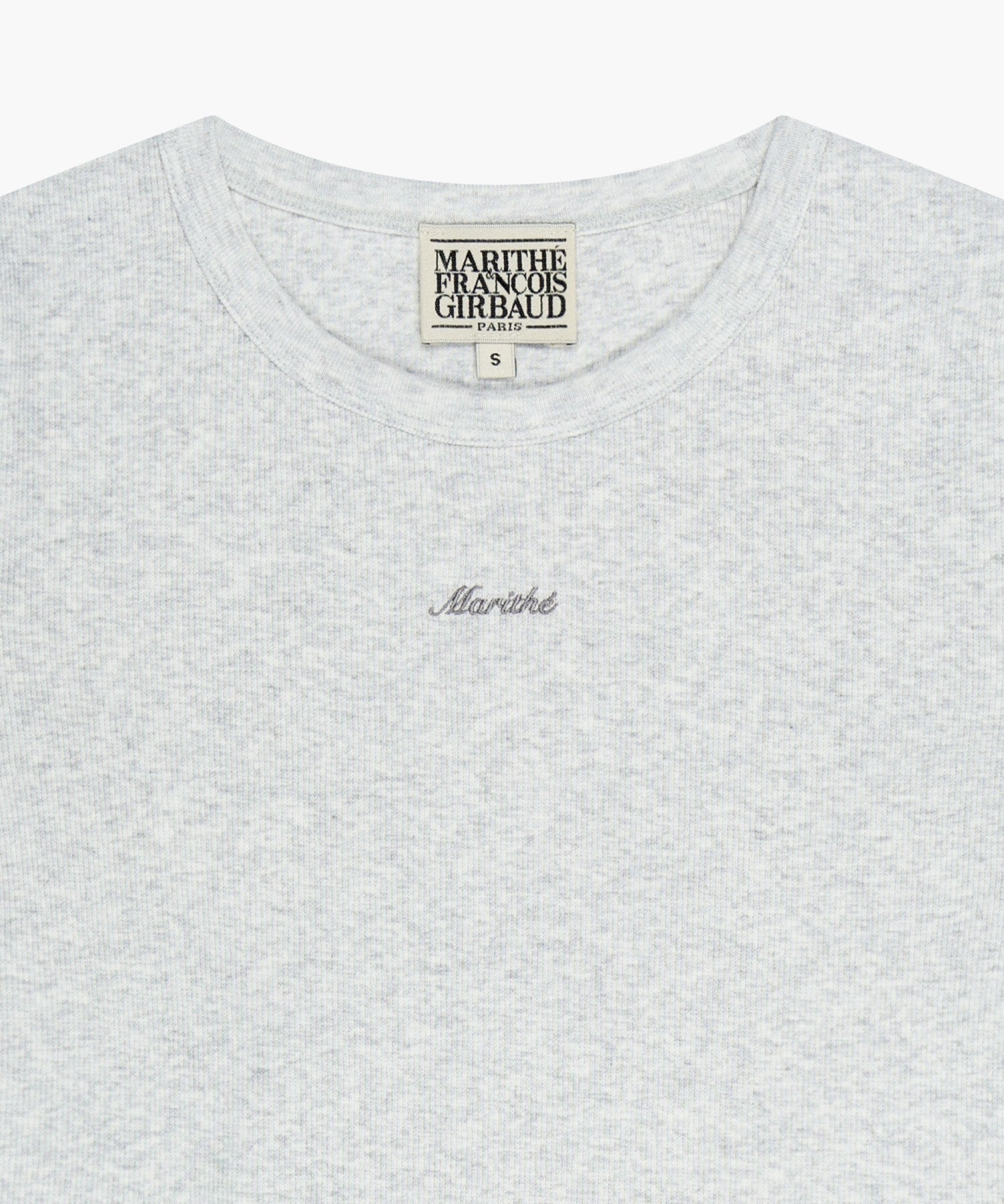 Marithe & Francois Girbaud - Rib Point Tee (Light Heather Gray) product image 8 | TRAB K-Fashion Australia