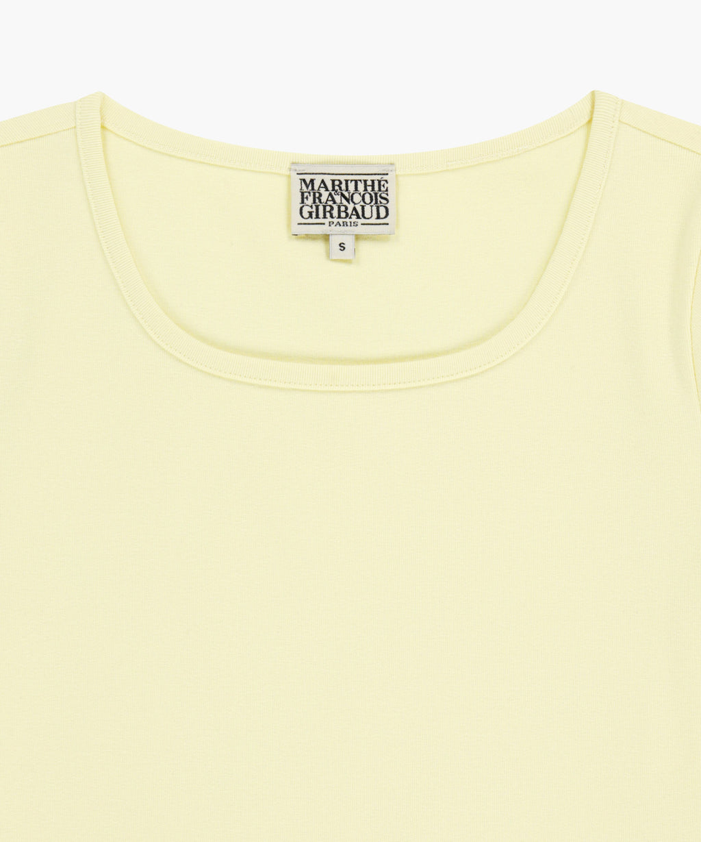 Marithe & Francois Girbaud - Basic Crop Tee (Light Yellow) product image 8 | TRAB K-Fashion Australia