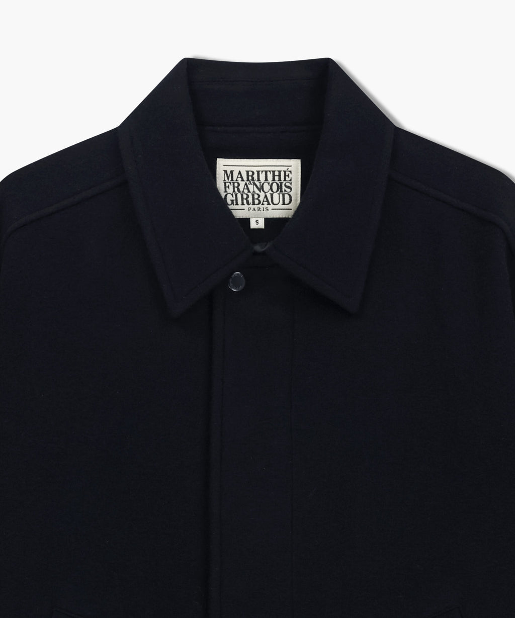 Marithe & Francois Girbaud - Wool Collar Varsity Jacket (Navy) product image 8 | TRAB K-Fashion Australia