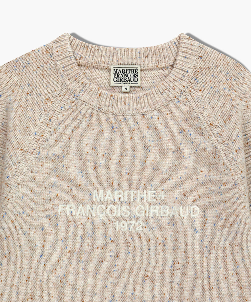 Marithe & Francois Girbaud - Lettering Logo Knit Pullover (Beige) product image 10 | TRAB K-Fashion Australia