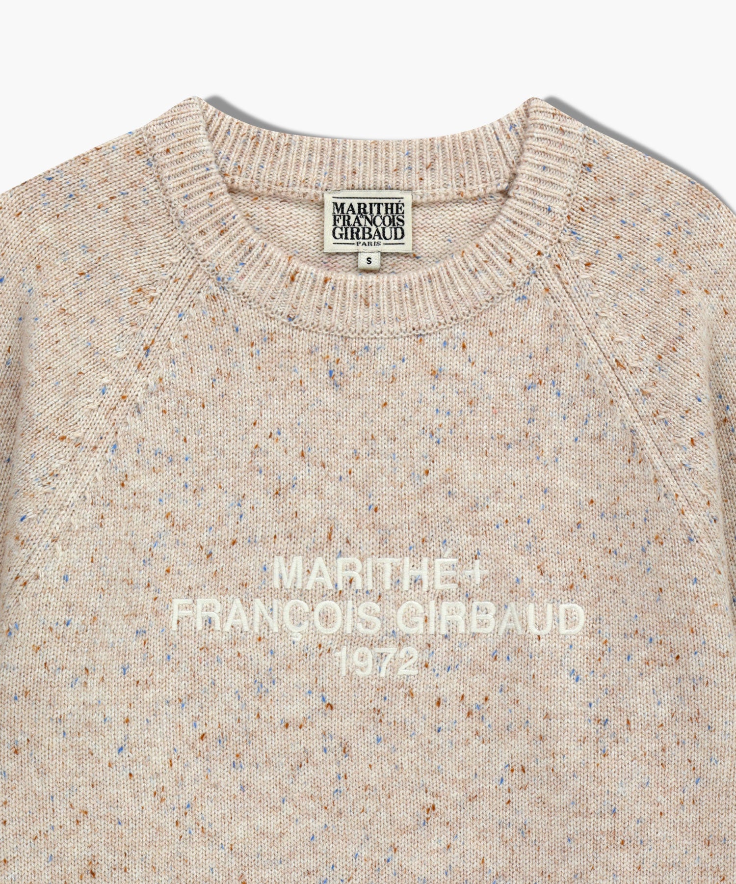Marithe & Francois Girbaud - Lettering Logo Knit Pullover (Beige) product image 10 | TRAB K-Fashion Australia