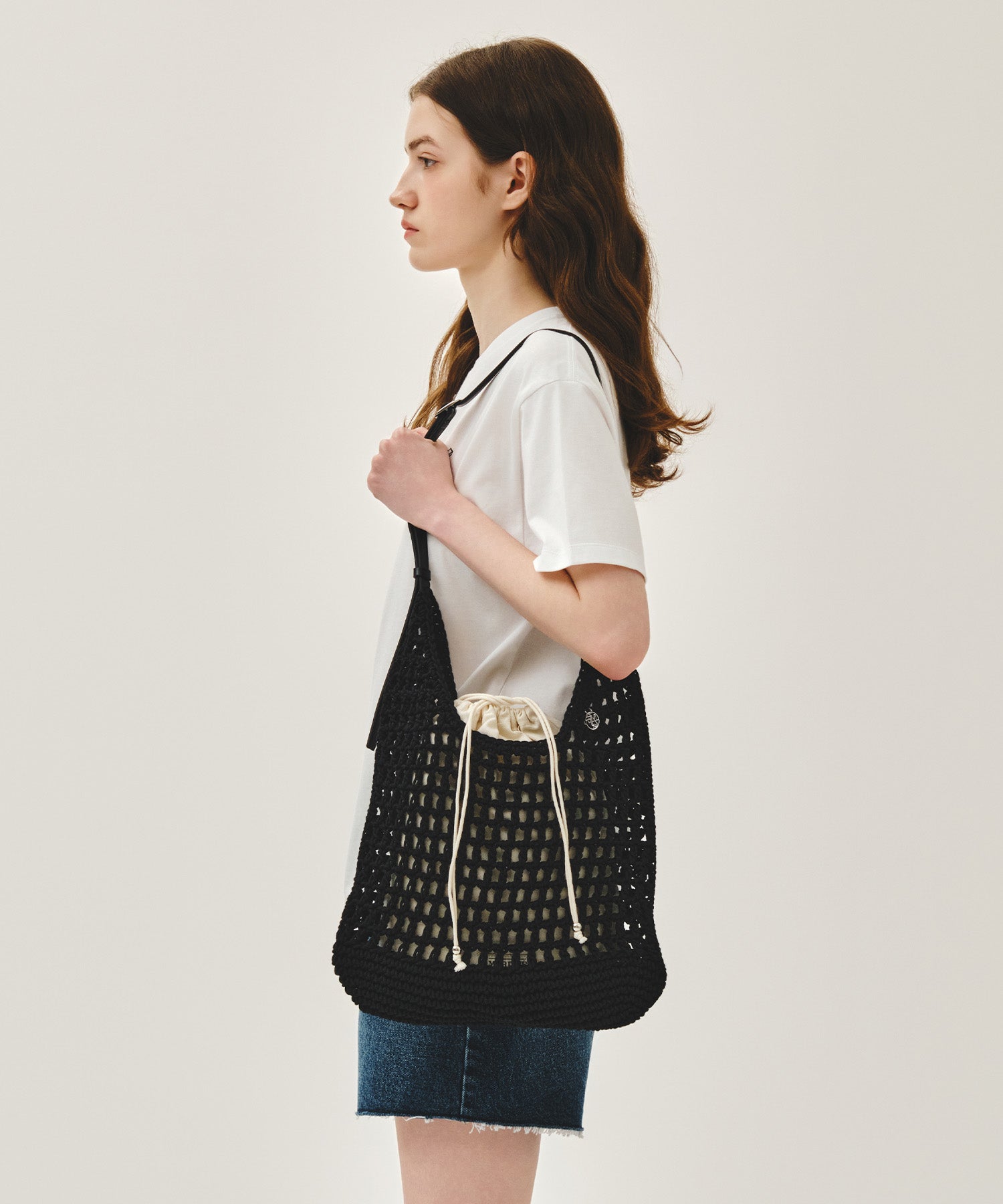 Marithe & Francois Girbaud - Macrame Hobo Bag (Black) product image 8 | TRAB K-Fashion Australia