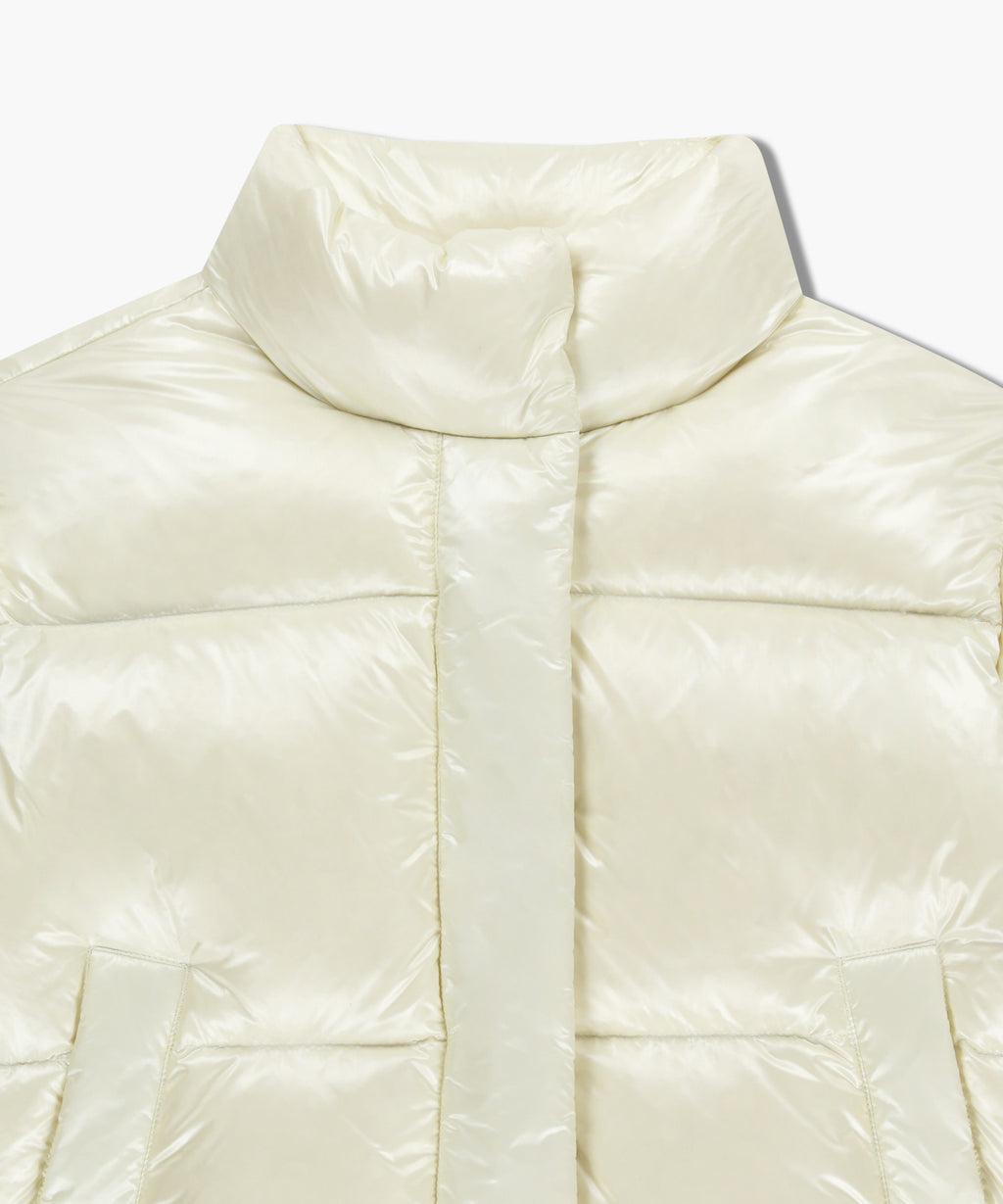 Marithe & Francois Girbaud - Glossy Crop Down Jacket (Ivory) product image 8 | TRAB K-Fashion Australia