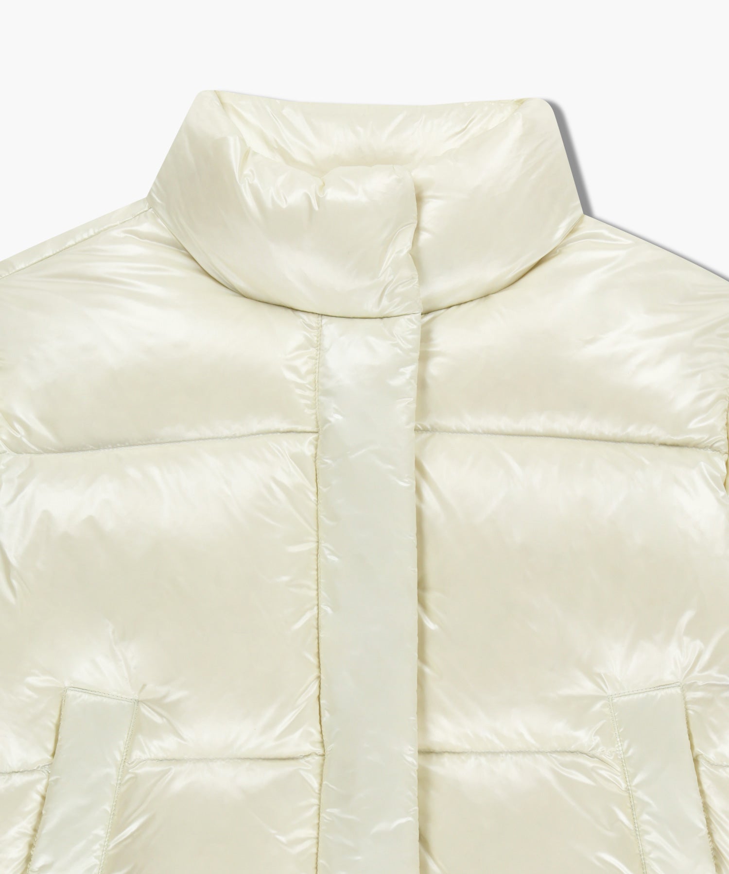 Marithe & Francois Girbaud - Glossy Crop Down Jacket (Ivory) product image 8 | TRAB K-Fashion Australia