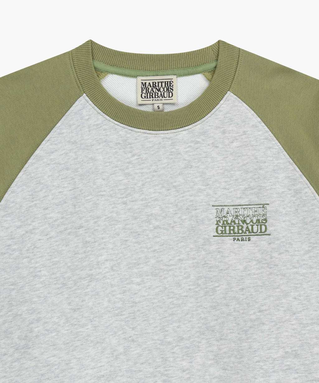 Marithe & Francois Girbaud - Small Classic Logo Color Block Sweatshirt (Khaki) product image 8 | TRAB K-Fashion Australia