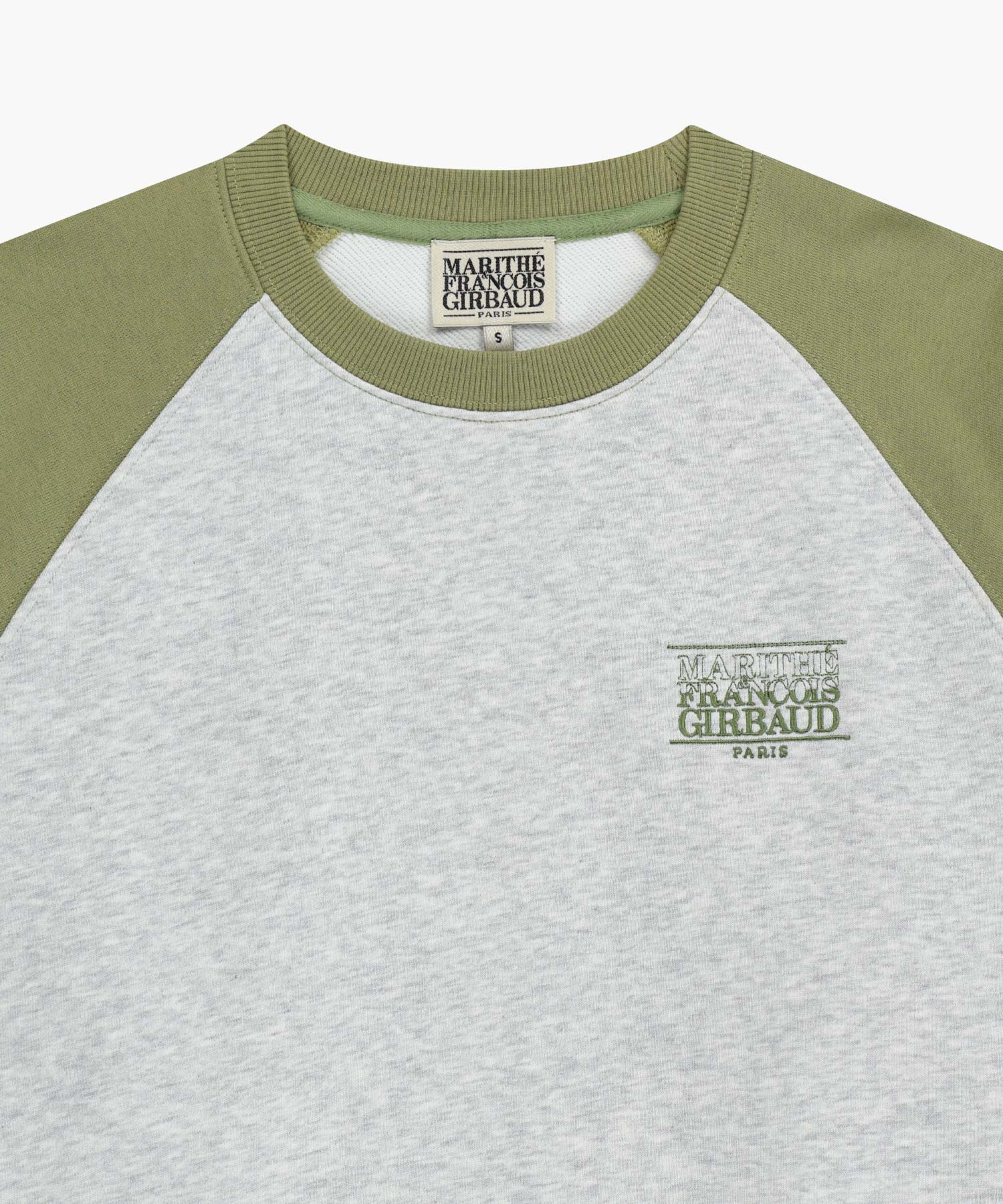 Marithe & Francois Girbaud - Small Classic Logo Color Block Sweatshirt (Khaki) product image 8 | TRAB K-Fashion Australia