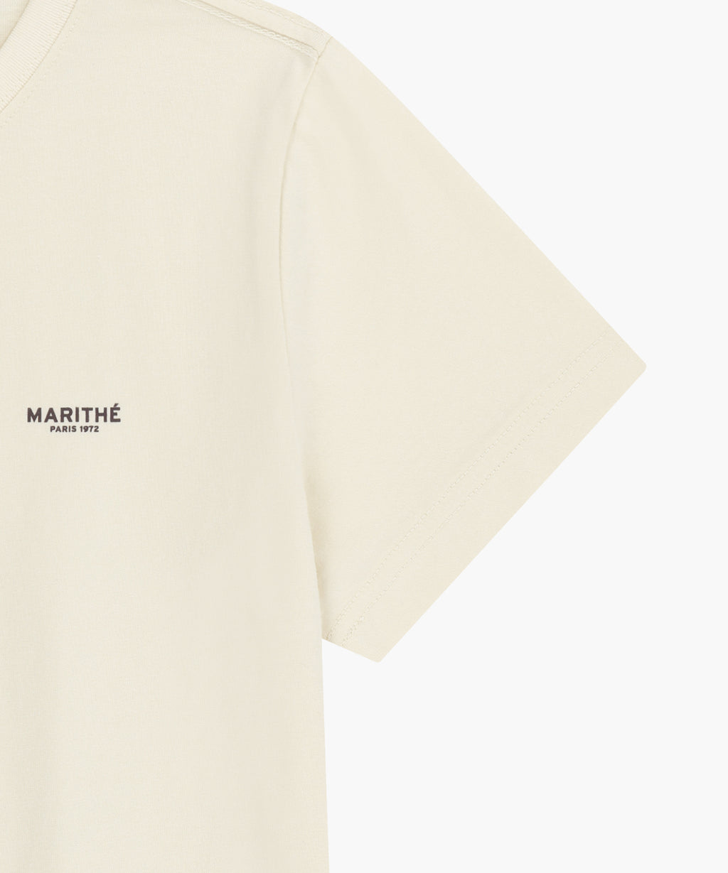 Marithe & Francois Girbaud - Small Regular Logo Tee (Cream) product image 8 | TRAB K-Fashion Australia