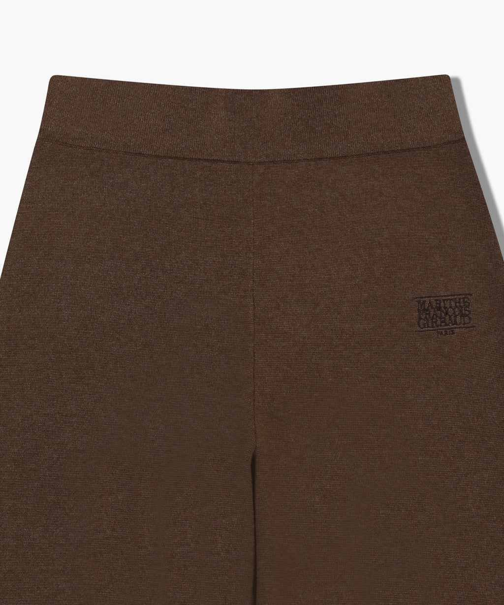Marithe & Francois Girbaud - Classic Logo Knit Pants (Brown) product image 8 | TRAB K-Fashion Australia