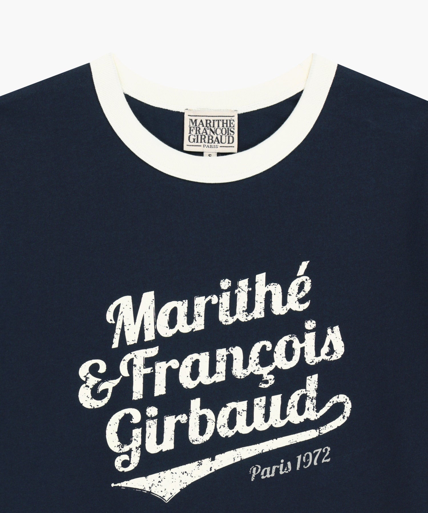 Marithe & Francois Girbaud - Vintage Logo Ringer Tee (Navy) product image 8 | TRAB K-Fashion Australia