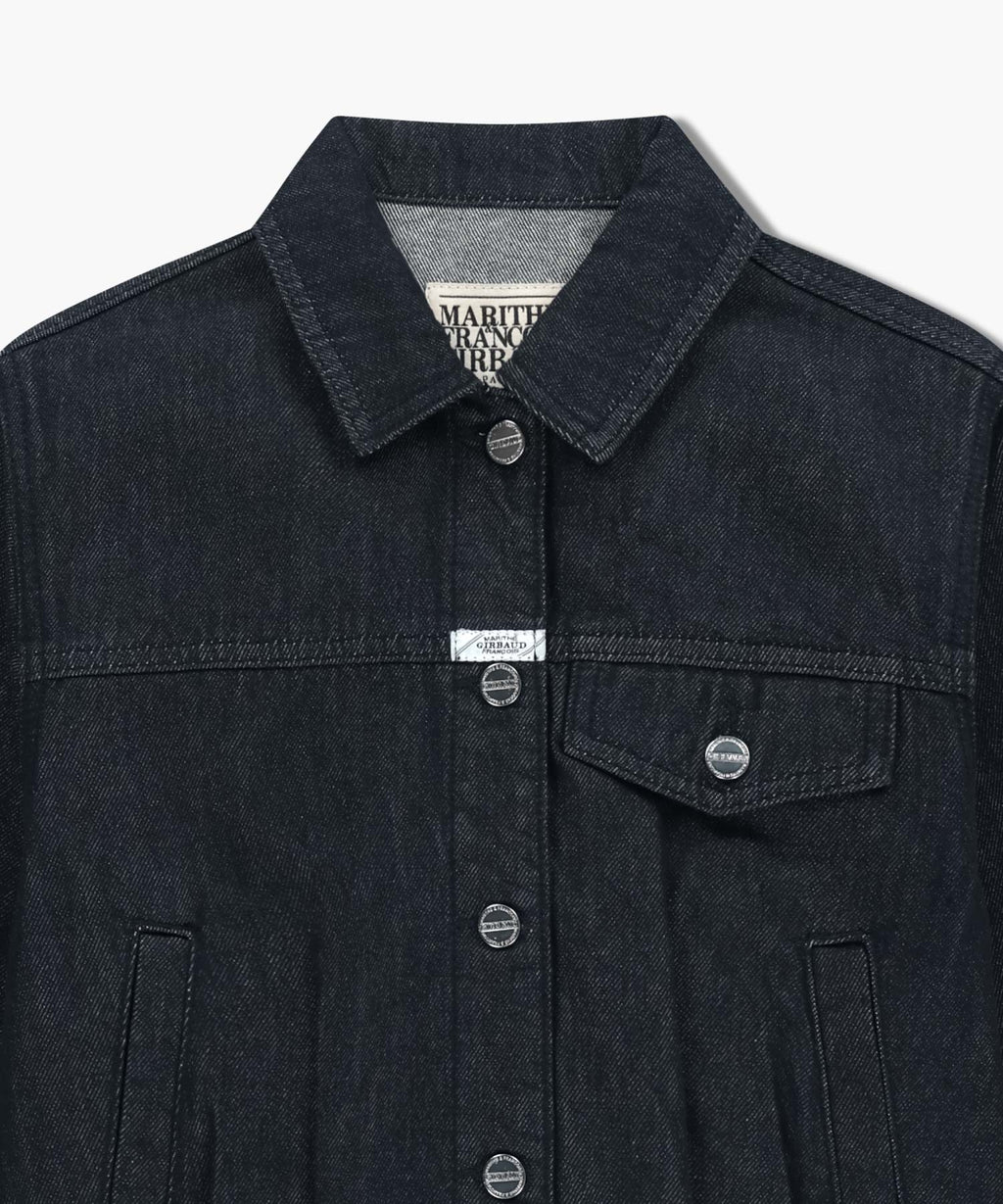 Marithe & Francois Girbaud - Denim Tuck Detail Jacket (Dark Blue) product image 8 | TRAB K-Fashion Australia