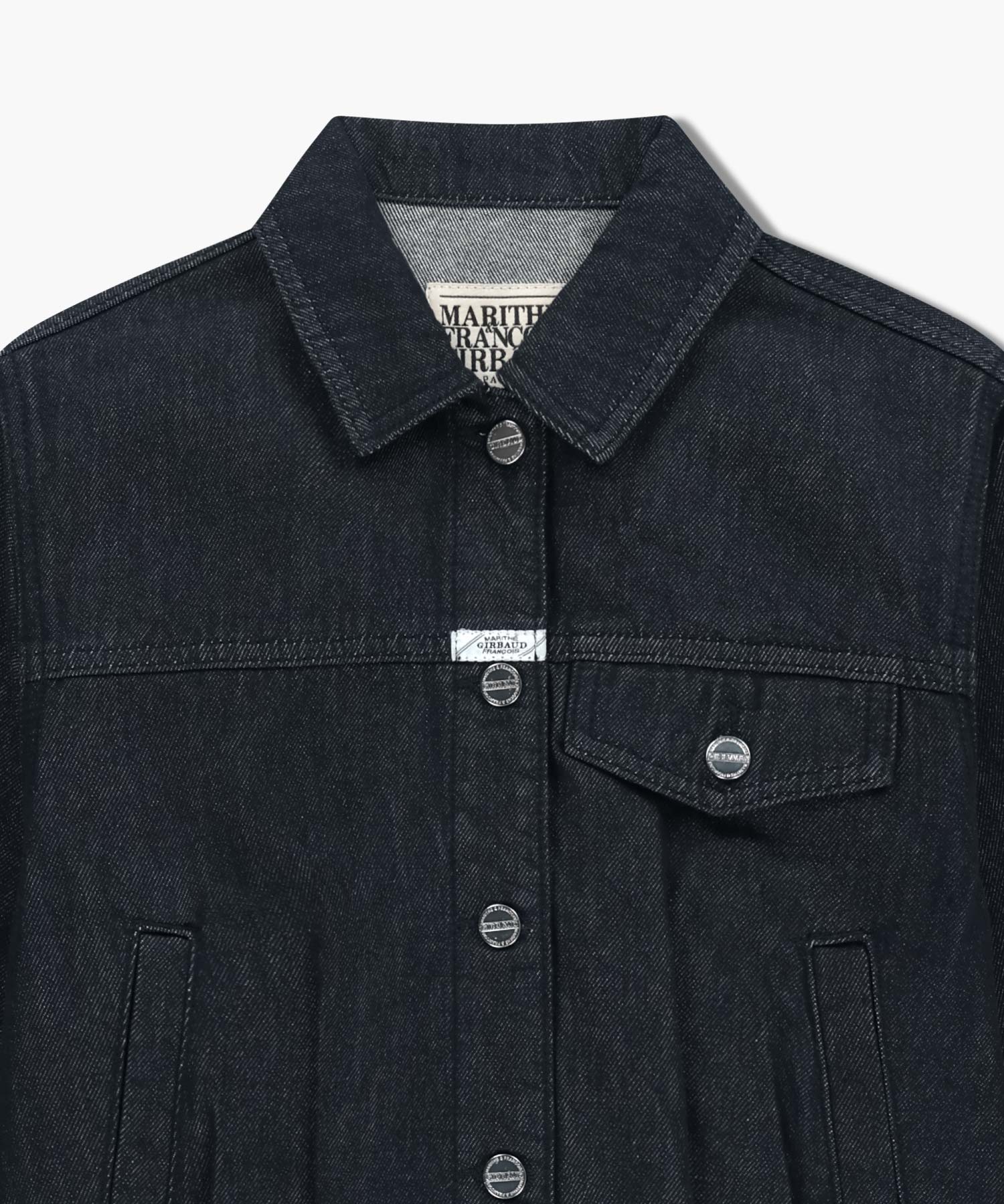 Marithe & Francois Girbaud - Denim Tuck Detail Jacket (Dark Blue) product image 8 | TRAB K-Fashion Australia