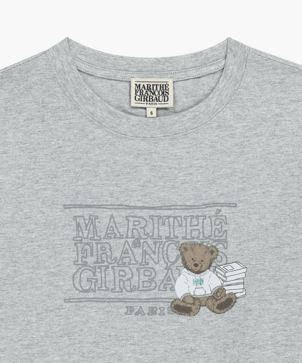 Marithe & Francois Girbaud - Doodle Classic Logo Long Sleeve Tee (Heather Gray) product image 7 | TRAB K-Fashion Australia
