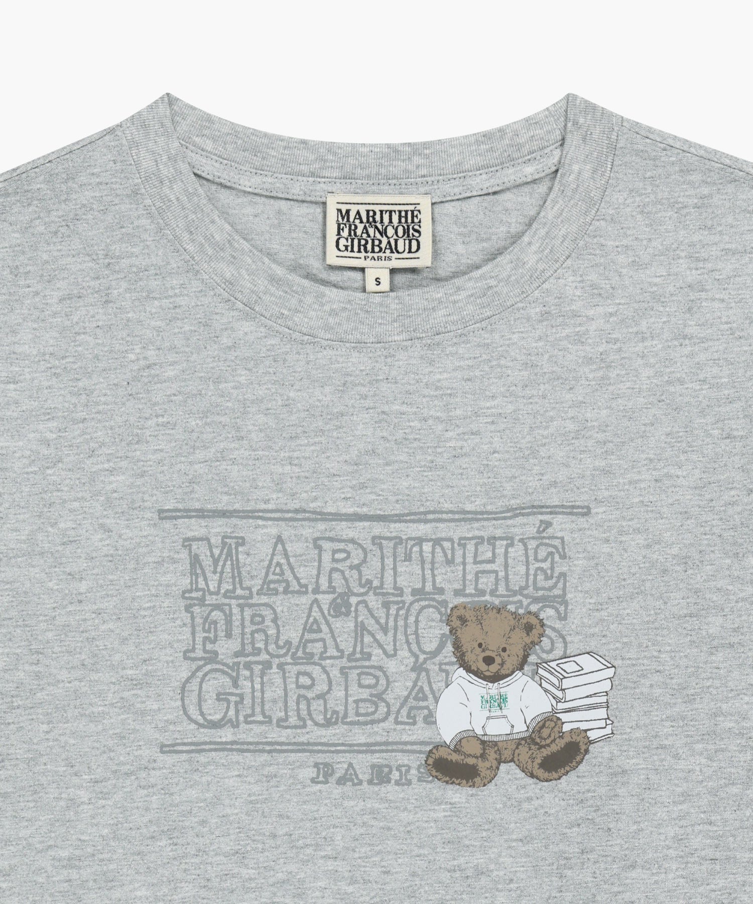 Marithe & Francois Girbaud - Doodle Classic Logo Long Sleeve Tee (Heather Gray) product image 7 | TRAB K-Fashion Australia