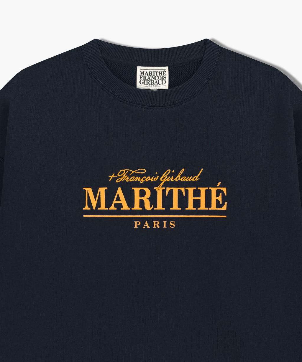Marithe & Francois Girbaud - Marithe Logo Oversized Sweatshirt (Navy) product image 8 | TRAB K-Fashion Australia