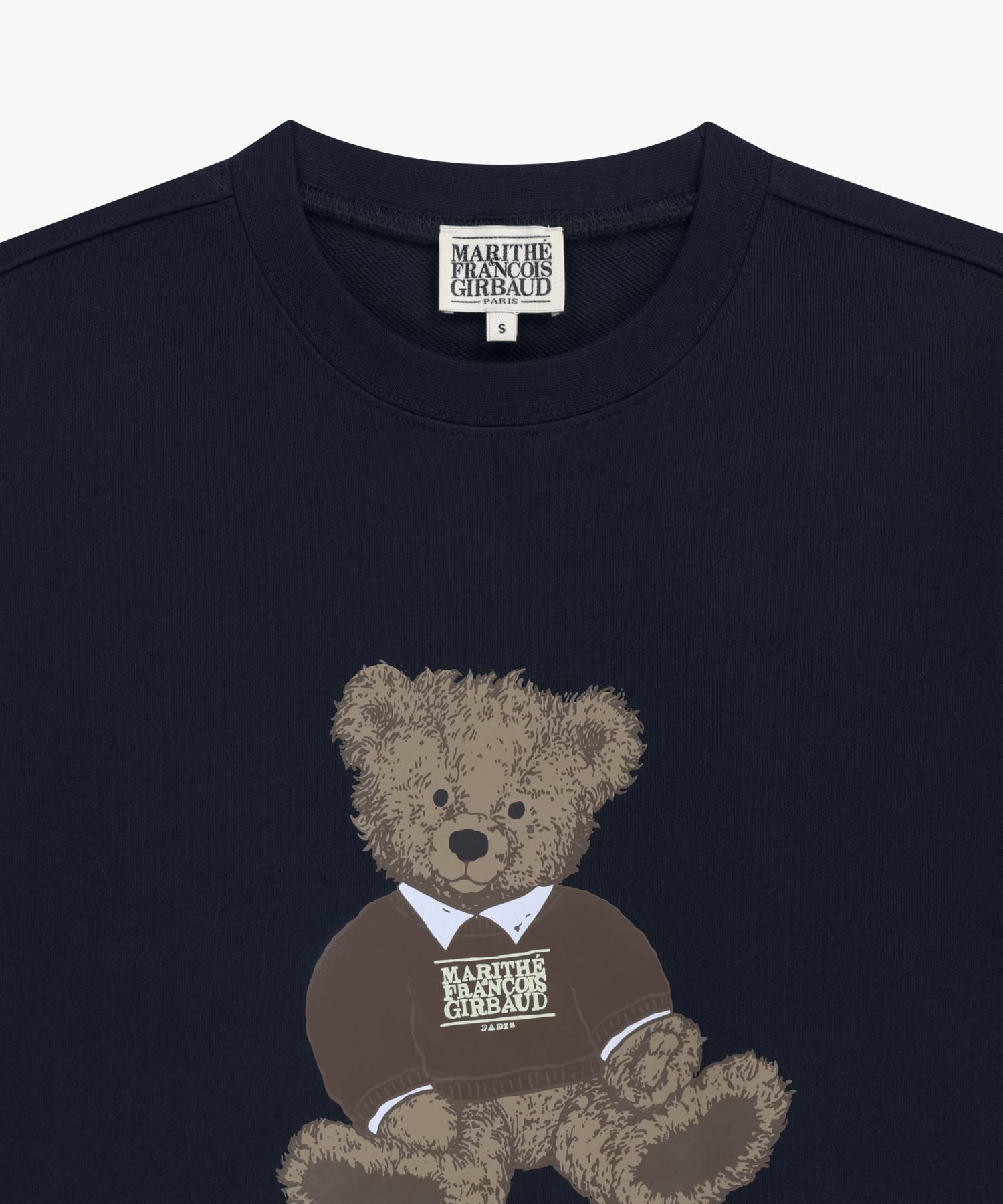 Marithe & Francois Girbaud - Doodle Bear Sweatshirt (Navy) product image 8 | TRAB K-Fashion Australia