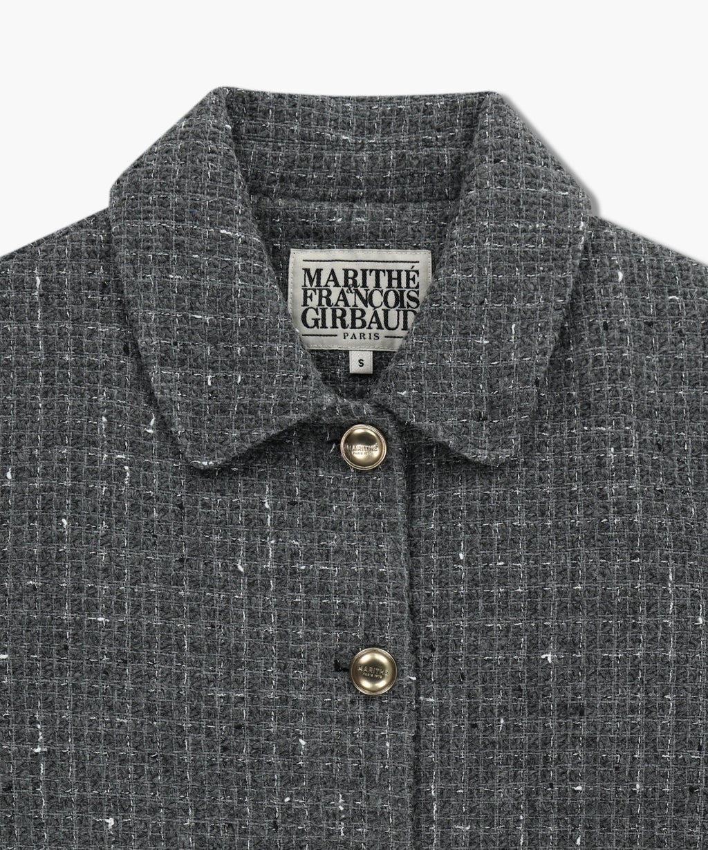Marithe & Francois Girbaud - Collar Tweed Jacket (Gray) product image 8 | TRAB K-Fashion Australia