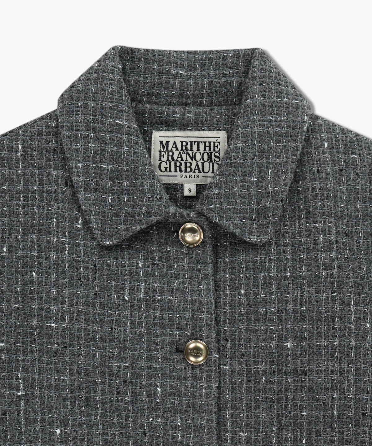 Marithe & Francois Girbaud - Collar Tweed Jacket (Gray) product image 8 | TRAB K-Fashion Australia