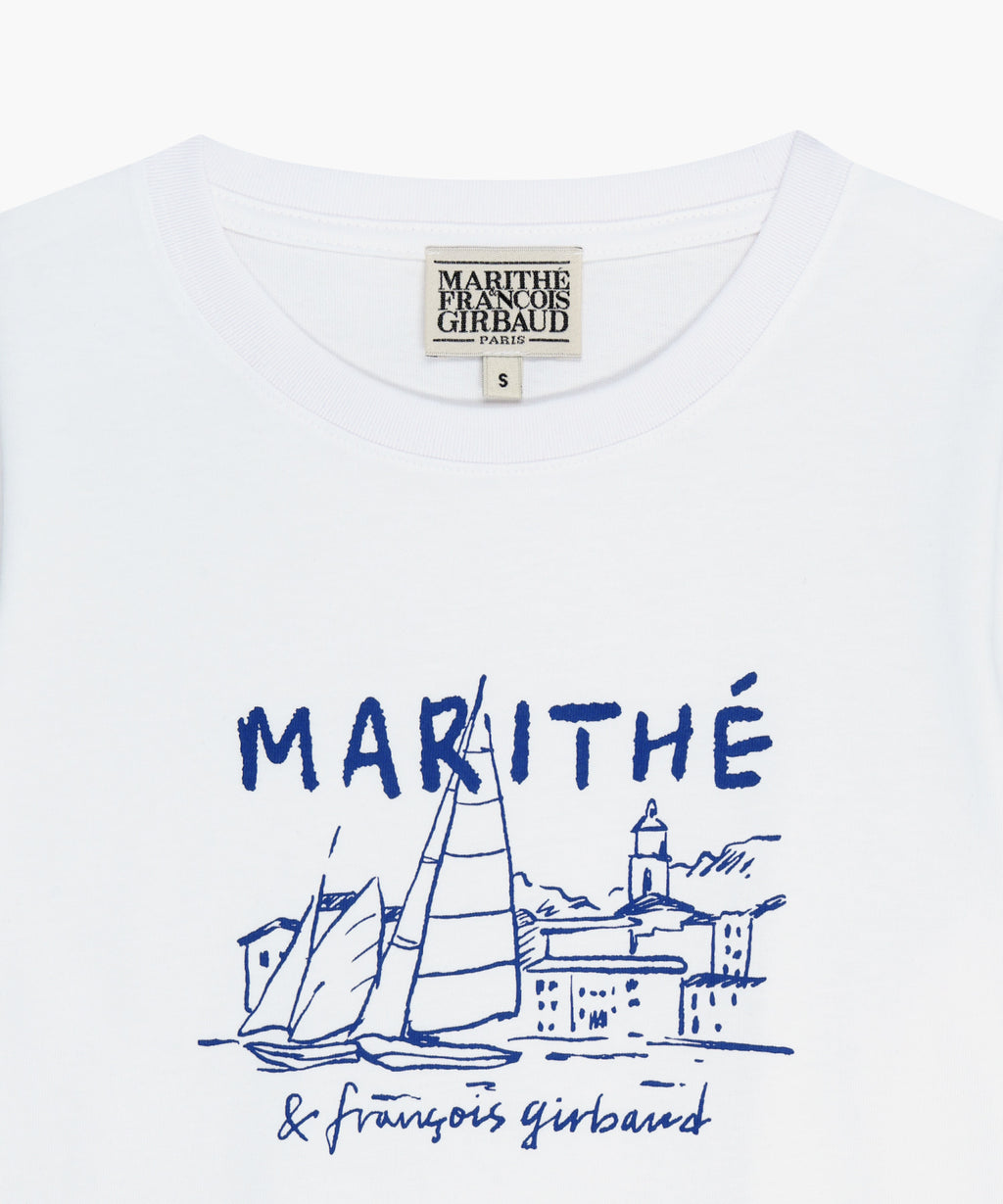 Marithe & Francois Girbaud - French Graphic Crop Tee (White) product image 8 | TRAB K-Fashion Australia