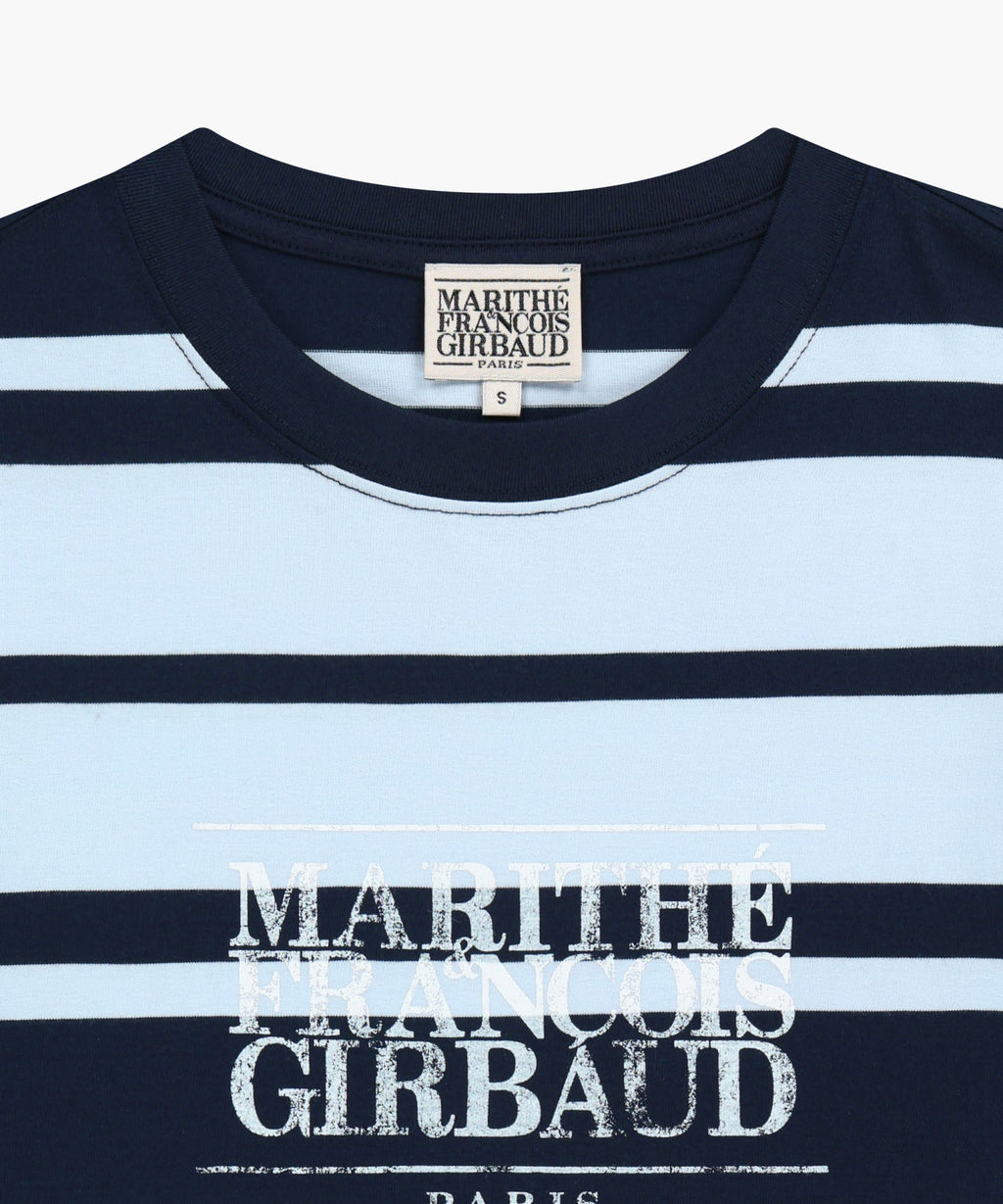 Marithe & Francois Girbaud - Crack Classic Logo Long Sleeve Tee (Stripe) product image 8 | TRAB K-Fashion Australia