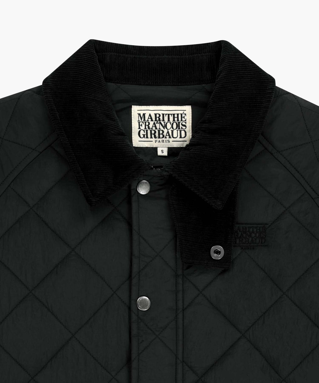 Marithe & Francois Girbaud - Corduroy Collar Quilted Jacket (Black) product image 8 | TRAB K-Fashion Australia