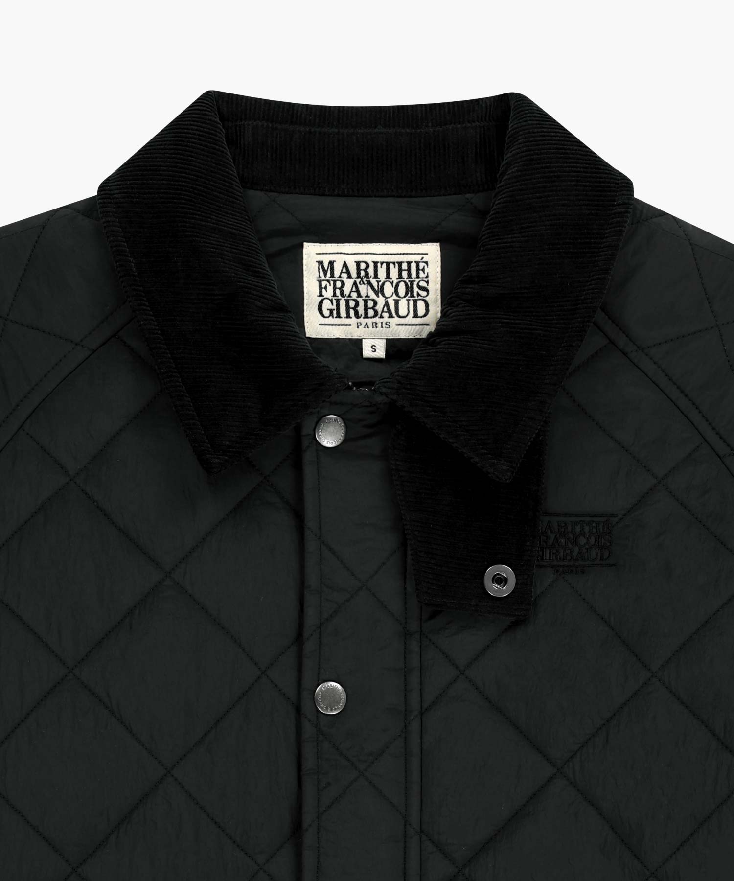 Marithe & Francois Girbaud - Corduroy Collar Quilted Jacket (Black) product image 8 | TRAB K-Fashion Australia