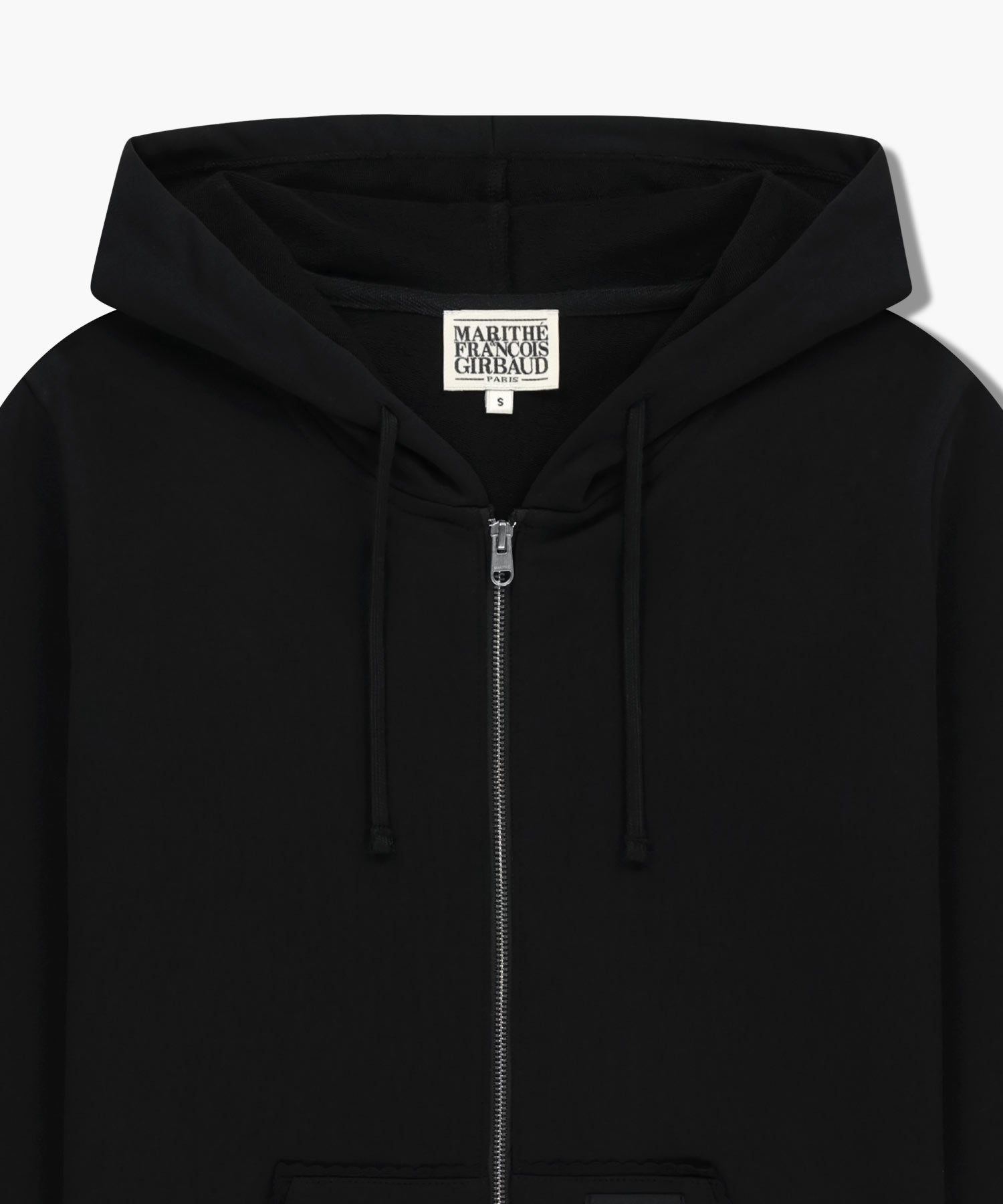 Marithe & Francois Girbaud - Slim Fit Crop Hoodie Zipup (Black) product image 8 | TRAB K-Fashion Australia