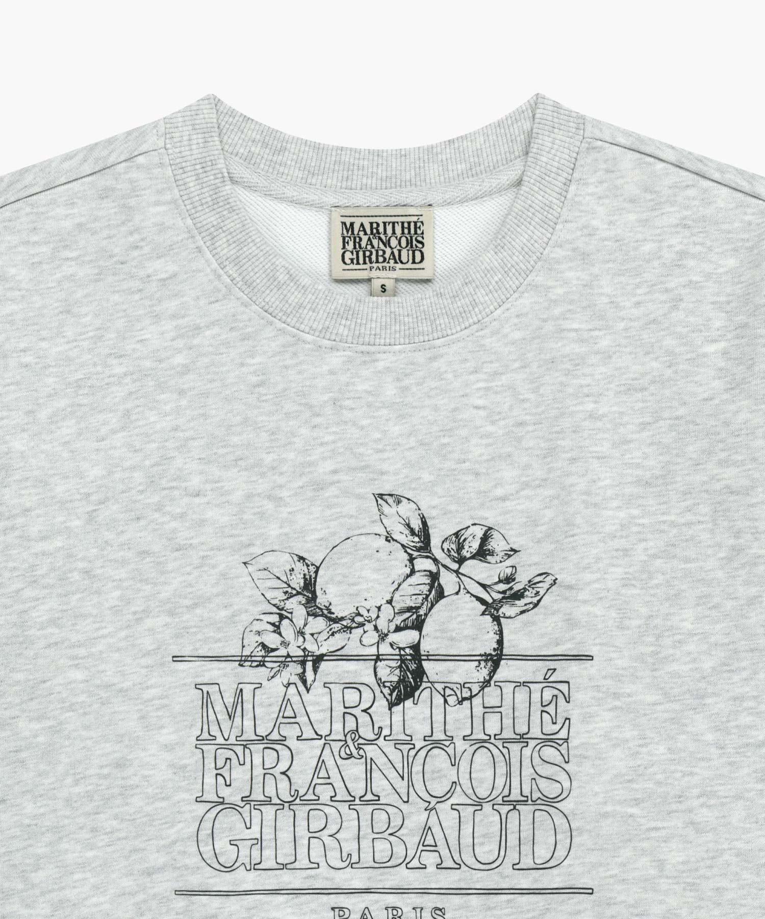 Marithe & Francois Girbaud - Lemon Classic Logo Sweatshirt (Light Heather Gray) product image 8 | TRAB K-Fashion Australia