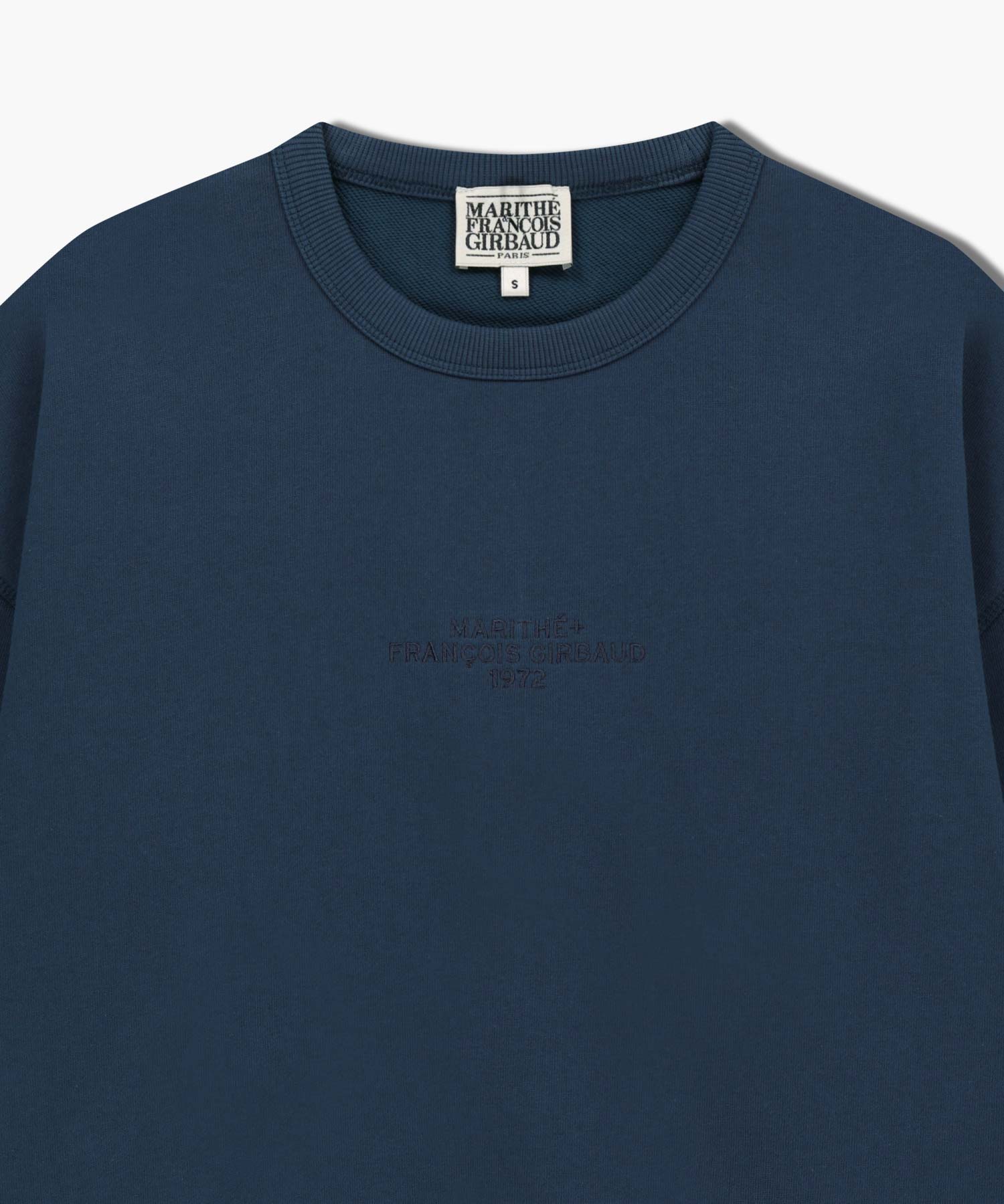 Marithe & Francois Girbaud - Lettering Logo Over Fit Sweatshirt (Blue) product image 8 | TRAB K-Fashion Australia