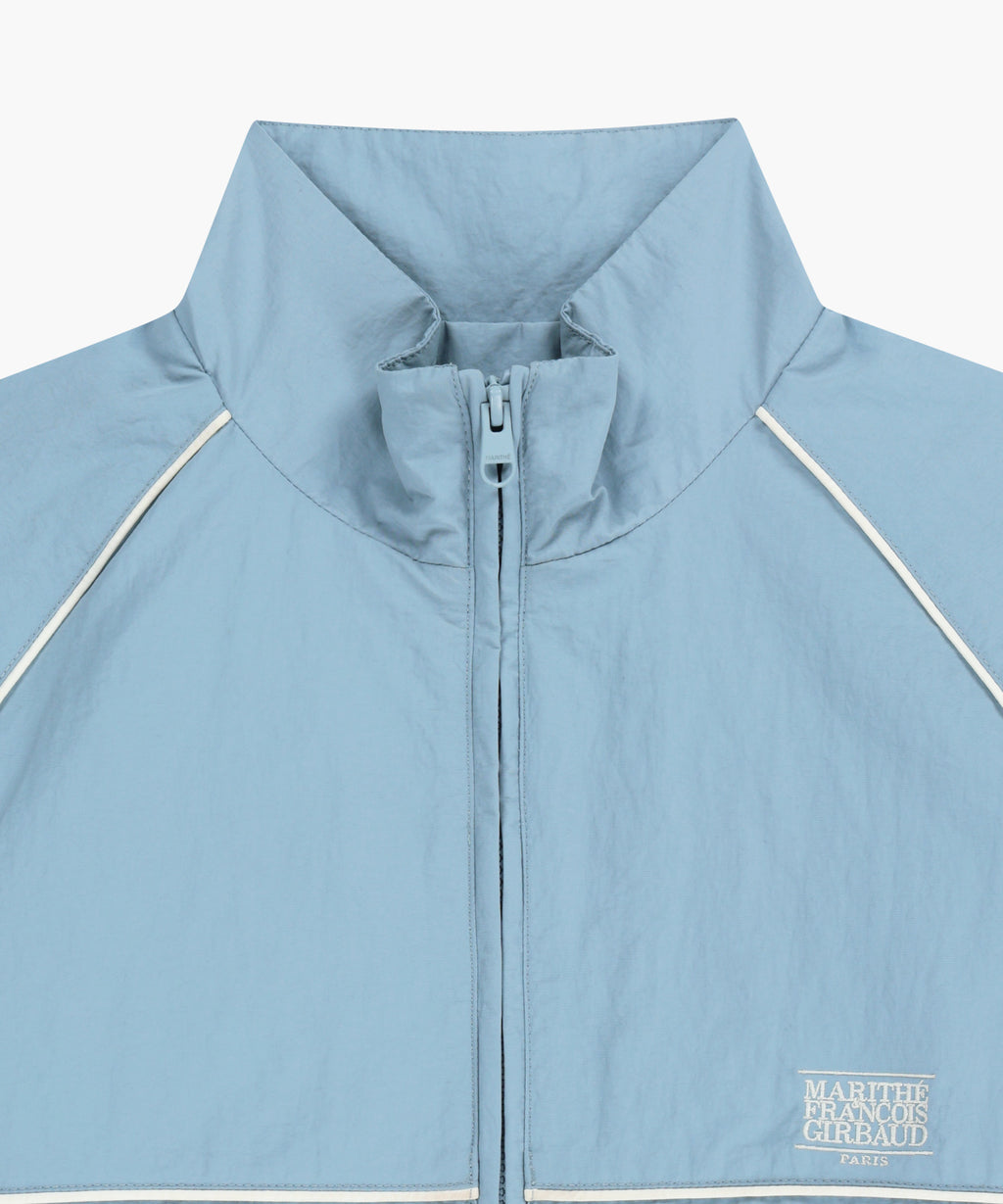 Marithe & Francois Girbaud - Classic Logo High Neck Wind Jacket (Ash Blue) product image 11 | TRAB K-Fashion Australia