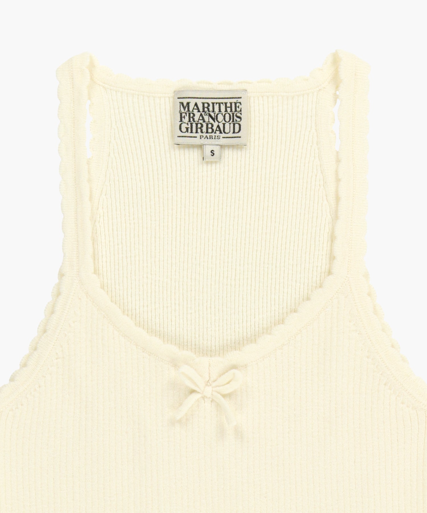 Marithe & Francois Girbaud - Lace Point Knit Vest (Ivory) product image 8 | TRAB K-Fashion Australia