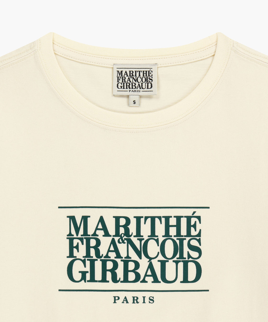 Marithe & Francois Girbaud - Classic Logo Tee (Cream/Green) product image 8 | TRAB K-Fashion Australia