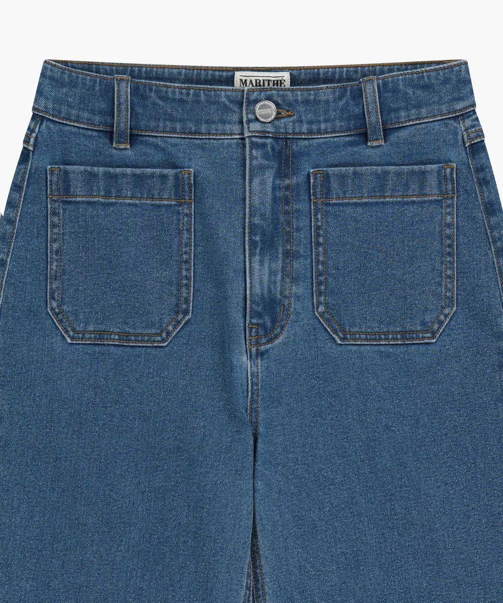 Marithe & Francois Girbaud - Boot-cut Denim Pants (Blue) product image 8 | TRAB K-Fashion Australia
