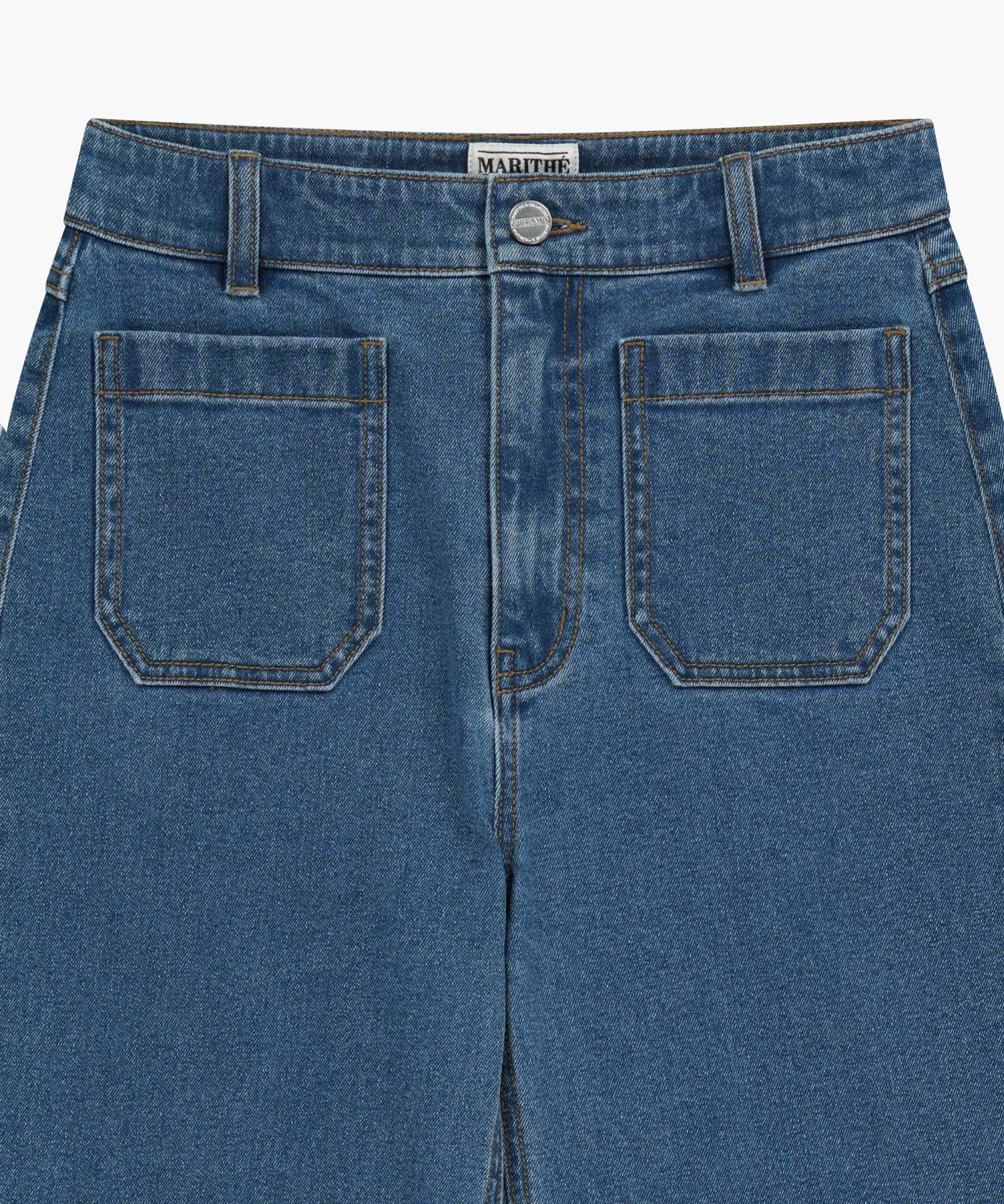 Marithe & Francois Girbaud - Boot-cut Denim Pants (Blue) product image 8 | TRAB K-Fashion Australia