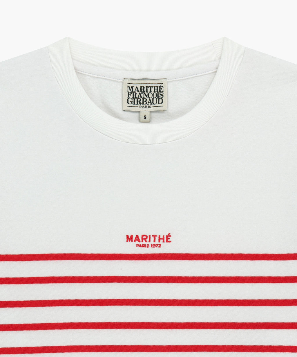Marithe & Francois Girbaud - Block Stripe Long Sleeve Tee (Red) product image 8 | TRAB K-Fashion Australia