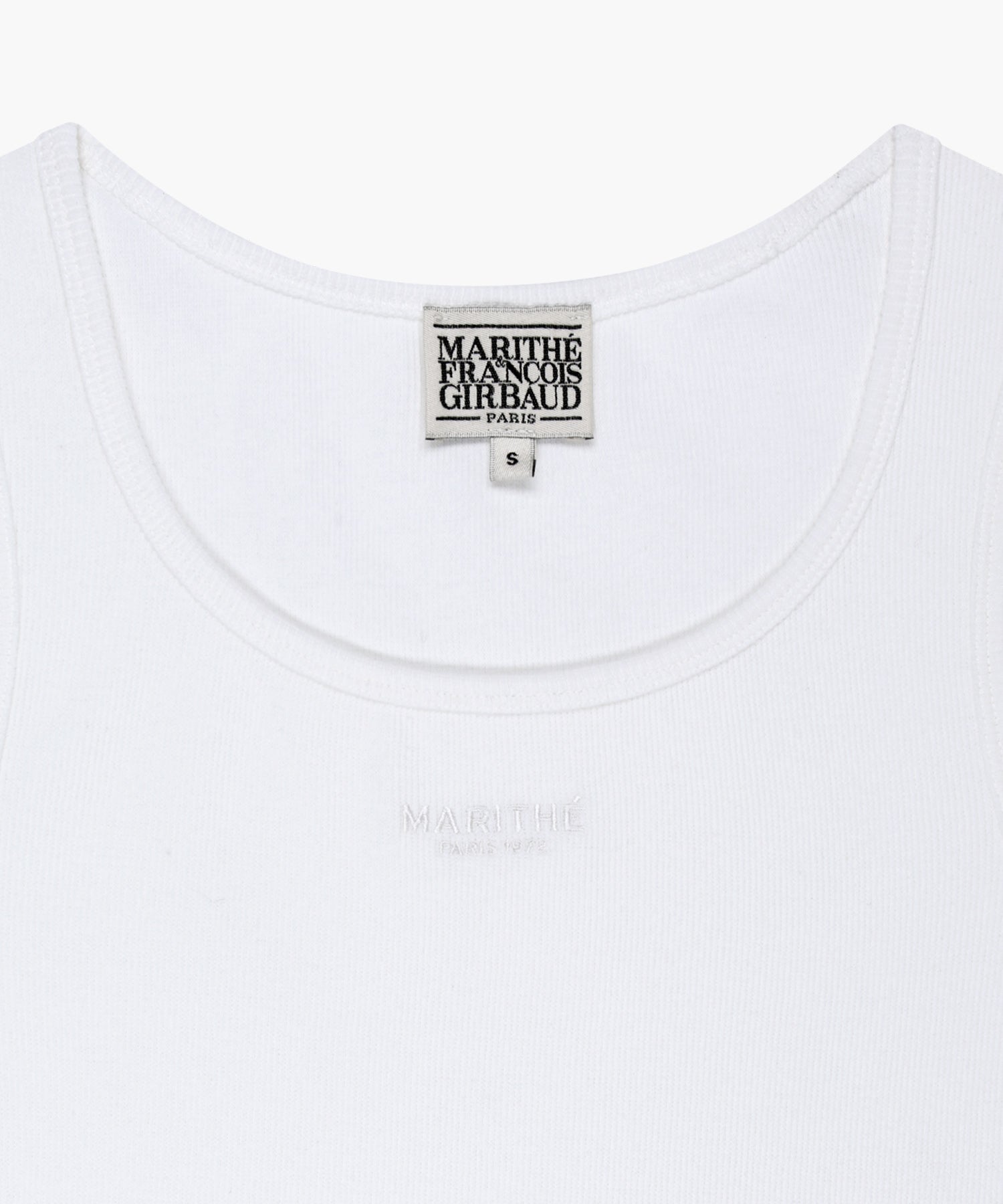 Marithe & Francois Girbaud - Regular Logo Sleeveless (White) product image 8 | TRAB K-Fashion Australia